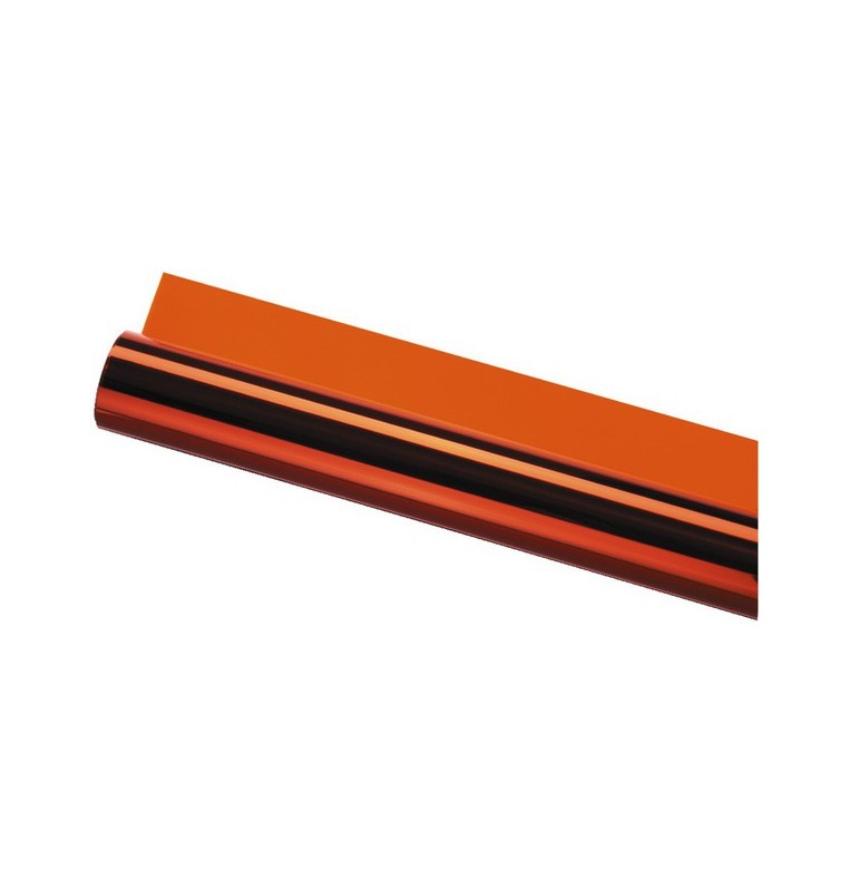 GELATINA FOGLIO colore arancio-ambra 120x50 cm