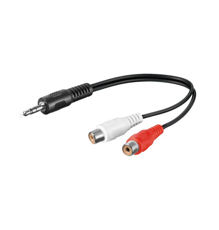 CAVO JACK 3,5 MASCHIO STEREO / 2 RCA FEMMINA 1,5m