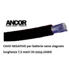 CAVO BATTERIA NERO 32mmq 7,5 metri