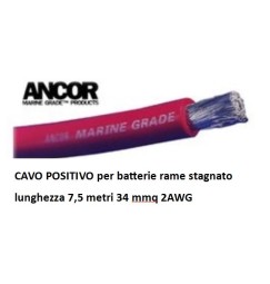 CAVO BATTERIA ROSSO 32mmq 7,5 metri