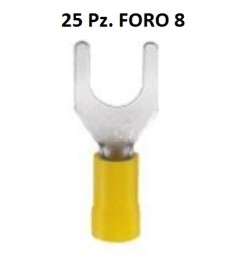 CAPOCORDA FORCELLA GIALLO FORO 10 mm Conf.25 pz