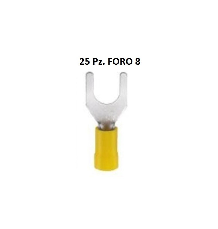 CAPOCORDA FORCELLA GIALLO FORO 10 mm Conf.25 pz