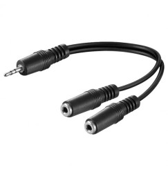 ADATTATORE JACK 3,5 Stereo-2 PRESE JACK 3,5 Stereo morbido