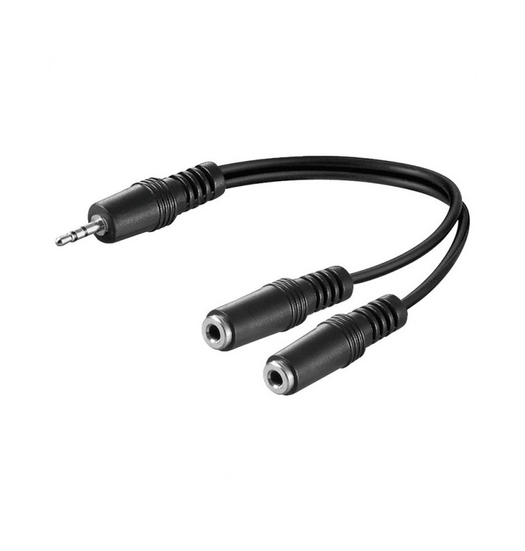 ADATTATORE JACK 3,5 Stereo-2 PRESE JACK 3,5 Stereo morbido