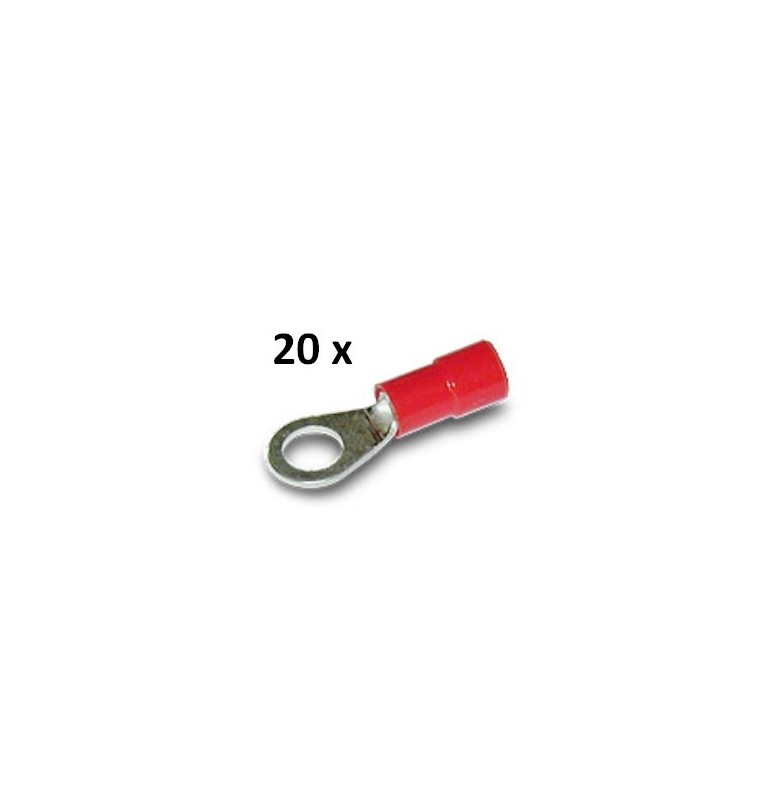 CAPOCORDA OCCHIELLO ROSSO FORO 4 mm (20PZ)