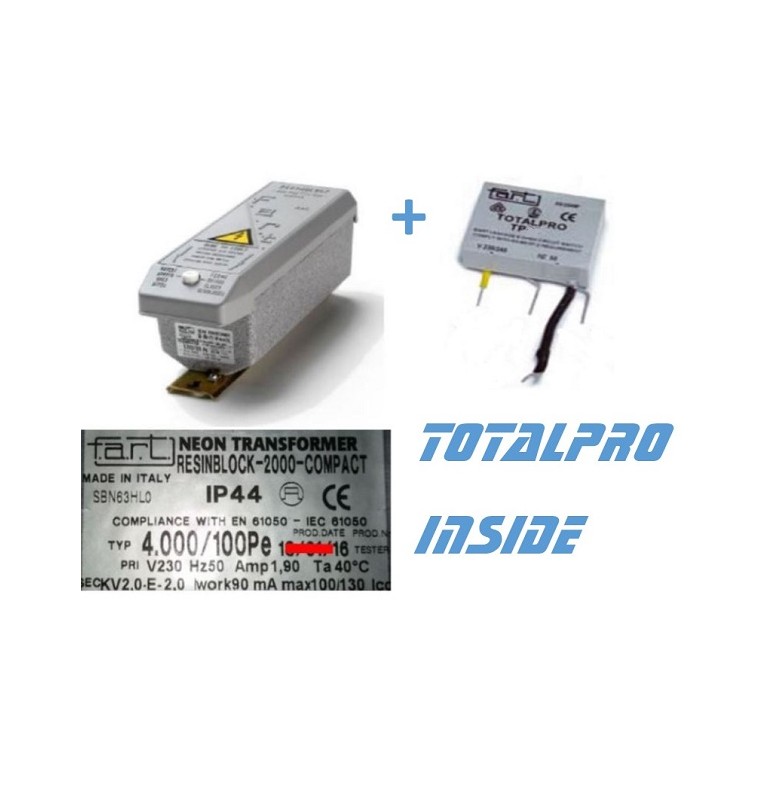 TRASFORMATORE PER INSEGNE NEON 4000 VOLT 100 mA + TOTALPRO