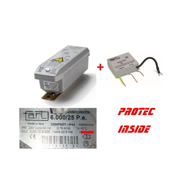 TRASFORMATORE PER INSEGNE NEON 6000 VOLT 25 mA + Protec