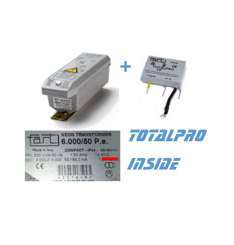 TRASFORMATORE PER INSEGNE NEON 6000 VOLT 50 mA + TOTALPRO