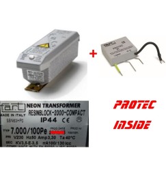 TRASFORMATORE PER INSEGNE NEON 7000 VOLT 100 mA + Protec