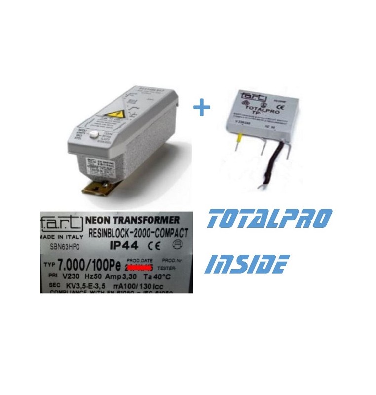 TRASFORMATORE PER INSEGNE NEON 7000 VOLT 100 mA + TOTALPRO