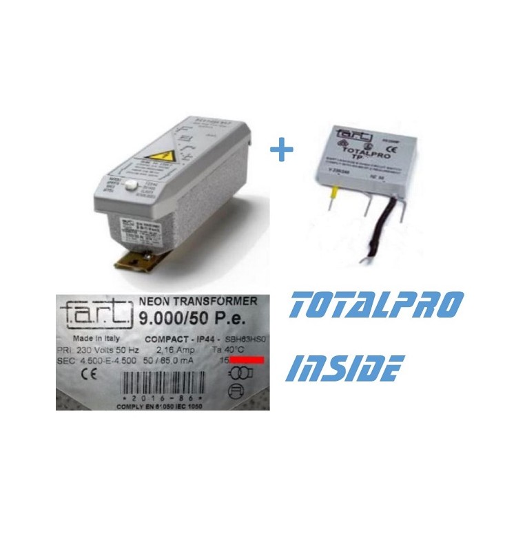 TRASFORMATORE PER INSEGNE NEON 9000 VOLT 50 mA + TOTALPRO