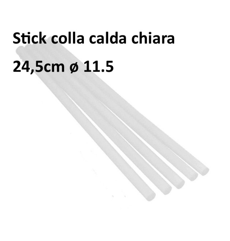 STICK COLLA CALDA CHIARA  BIANCA 24,5 cm 5 stick