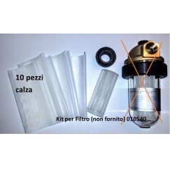 KIT riparazione filtro acqua pot. 1/2 pollice PN10PB 90 µm