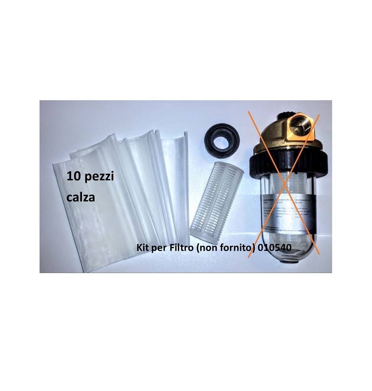 KIT riparazione filtro acqua pot. 1/2 pollice PN10PB 90 µm