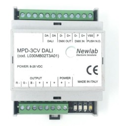 dimmer rgb DALI barra din MADE IN ITALY