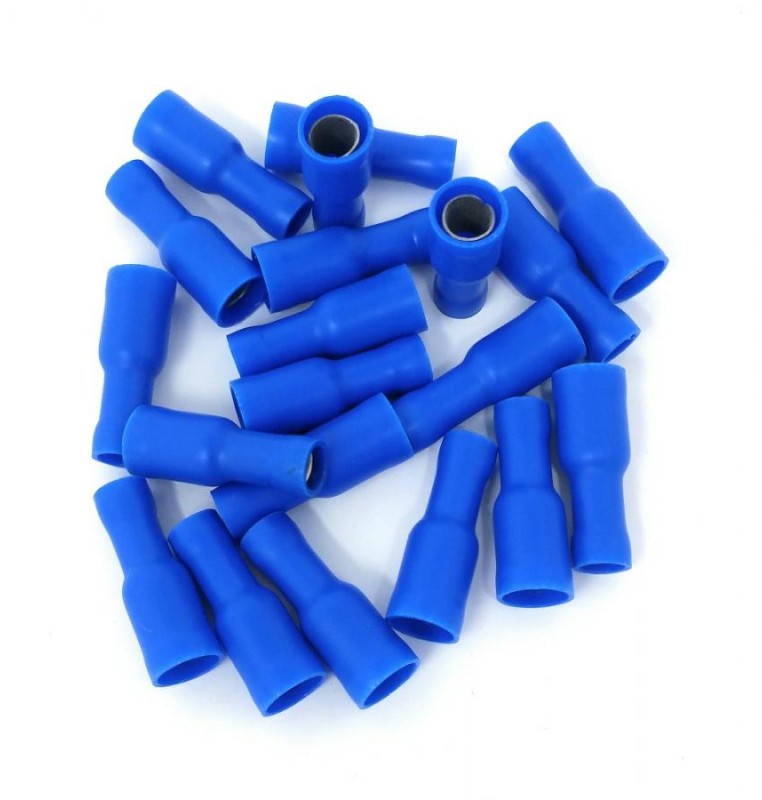 CAPOCORDA CILINDRICO FEMMINA BLU 5mm SET 20 PZ