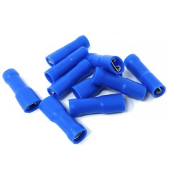 CAPOCORDA FASTON 4,8 FEMMINA BLU TUTTO ISOLATO SET 10 pz