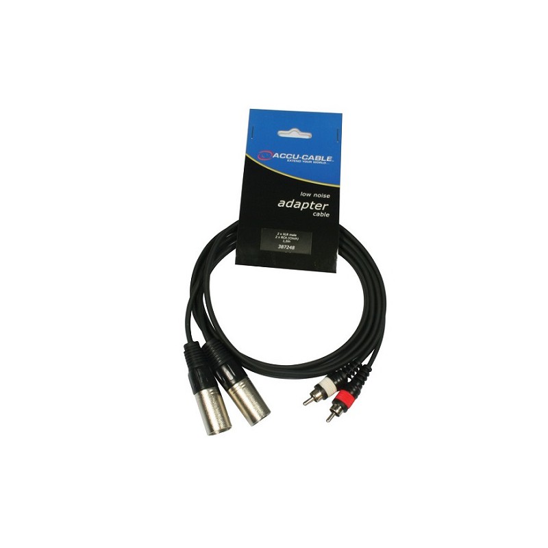 CAVO 2XLR MASCHIO-2RCA 1,5m