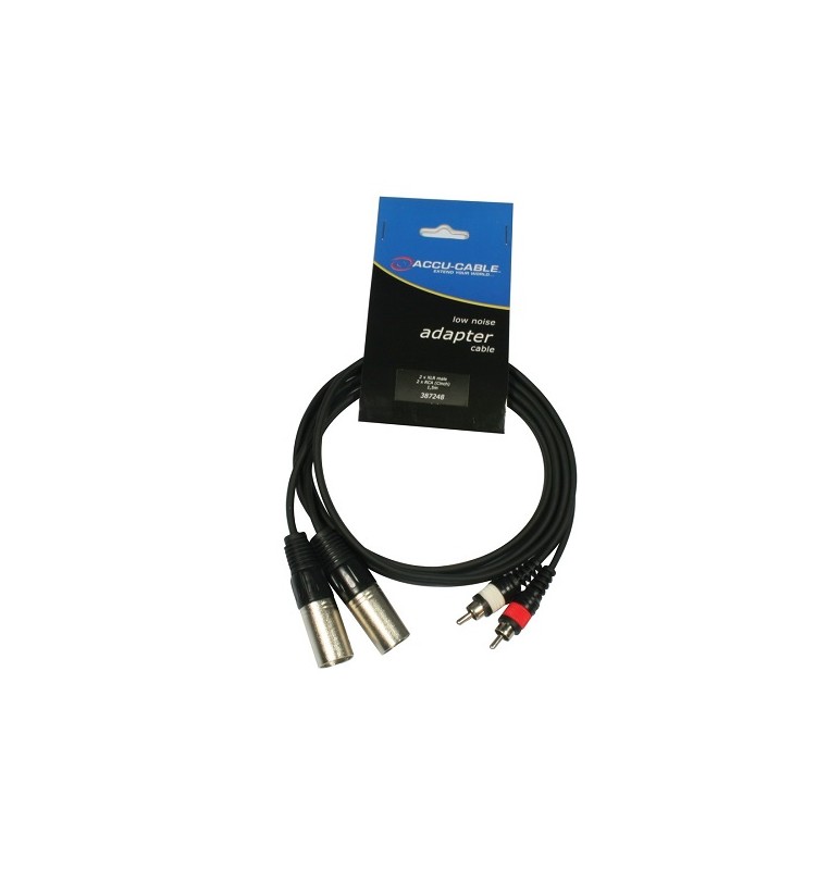 CAVO 2XLR MASCHIO-2RCA 5m