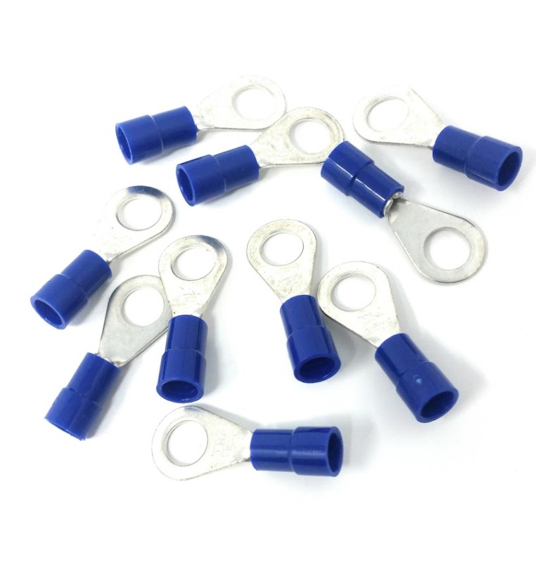 CAPOCORDA OCCHIELLO BLU  FORO 5 mm SET 10 pz