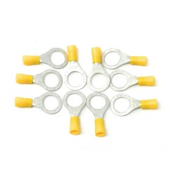 CAPOCORDA OCCHIELLO GIALLO Foro 12 per cavo 4-6 mm set 10 Pz