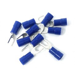 CAPOCORDA FORCELLA BLU FORO 4mm SET 10 pz