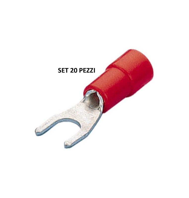 CAPOCORDA FORCELLA ROSSO Foro 3,5 mm (20pz)