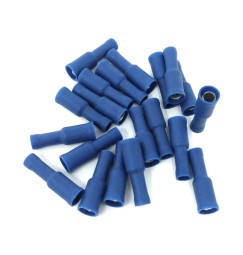 CAPOCORDA CILINDRICO FEMMINA BLU 4mm SET 20 pz