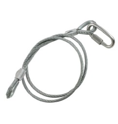 CAVO SICUREZZA TUV 60cm 100kg 8mm SAFETY CLAMP