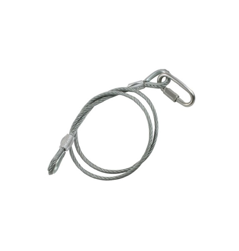 CAVO SICUREZZA TUV 60cm 100kg 8mm SAFETY CLAMP