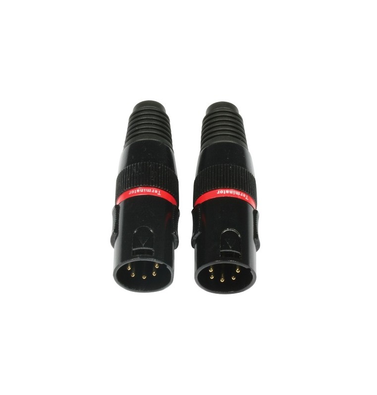 TERMINATORE DMX T5 PACK XLR 5 POLI (2 pezzi) 110 Ohm