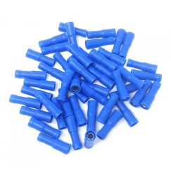 CAPOCORDA CILINDRICO FEMMINA BLU 4mm SET 50 pz