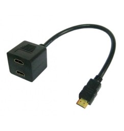 Splitter HDMI Maschio a 2 x HDMI Femmina sdoppiatore HDMI