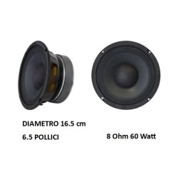 ALTOPARLANTE WOOFER 6,5 pollici 165mm 60W 8ohm