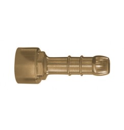 PORTAGOMMA IN OTTONE 1/2 FEMMINA PER TUBO GAS 9 mm