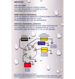 BLOCCHETTO AVVIAMENTO 6 CONTATTI OFF-IGNITION-START-CHOKE-STOP