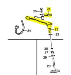 SENSORE POSIZIONE TRIM VOLVO PENTA (montaggio interno)