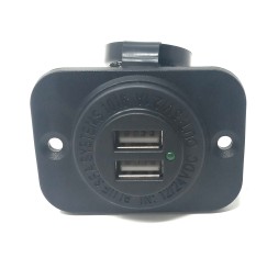 PRESA USB DA PANNELLO DOPPIA IMPERMEABILE 12V-5V Blue Sea