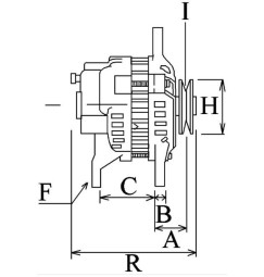 ALTERNATORE YANMAR KUBOTA JOHN DEERE HITACHI