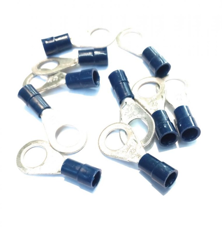 CAPOCORDA OCCHIELLO BLU Foro 8 mm SET 10 pezzi