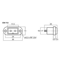 SPINA DA INCASSO spinotto 12V