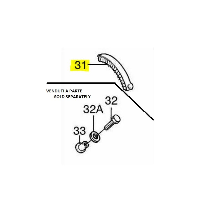 VITE IN PLASTICA PER CREMAGLIERA TRIM VOLVO PENTA 878212 (di concorrenza)