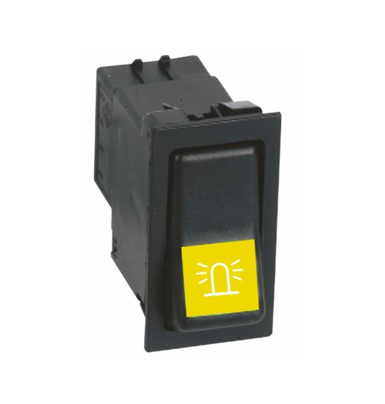 INTERRUTTORE GIROFARO A BASCULA RETROILLUMINATO