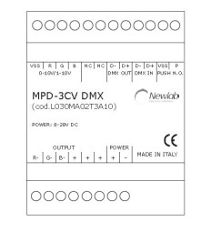 dimmer rgb dmx barra din MADE IN ITALY