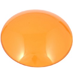 LENTE COLORATA PAR 36 diametro 11 cm plastica AMBRA-ARANCIONE